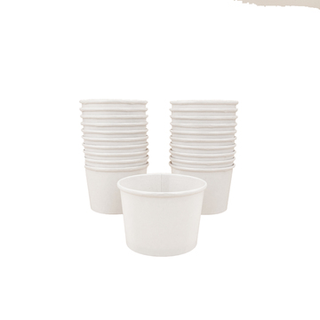 Papirnate čašice za sladoled 50/1 - 250ml 8OZ (bijela)-0